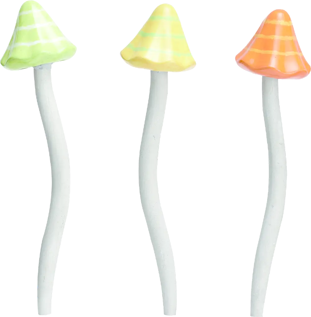 Assorted Umbrella Mushroom Stakes-1
