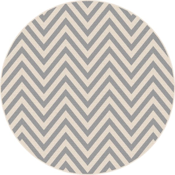 Rc Willey S Round Area Rugs For Your Living Room Gct1021 8rnd 8 Round Chevron Gray Indoor Outdoor Rug Garden City