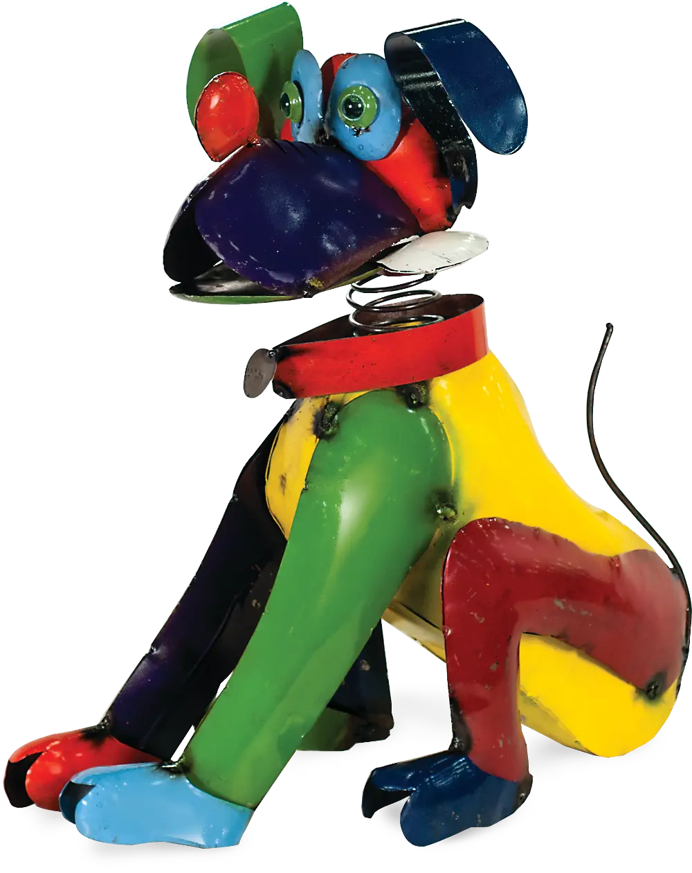 Multi Color Dog With Bone-1