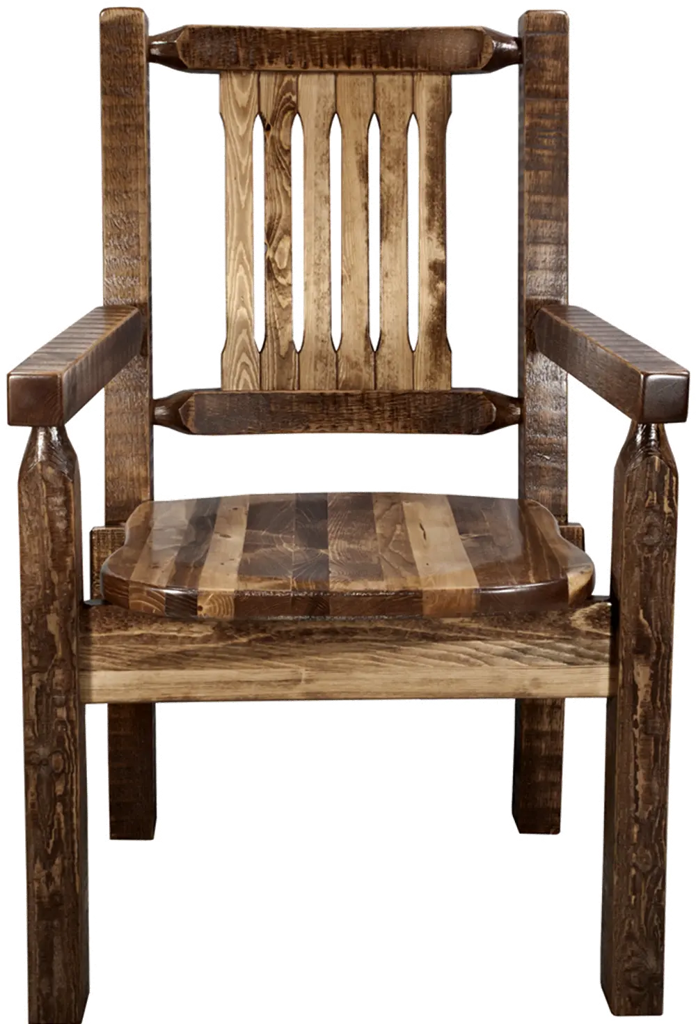 Homestead Rustic Captain's Dining Chair-1