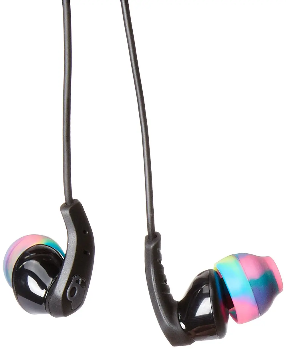 S2CDJY-523 Skullcandy Method In-Ear Sport Headphones w/ Mic - Black/Swirl/Cool Gray-1