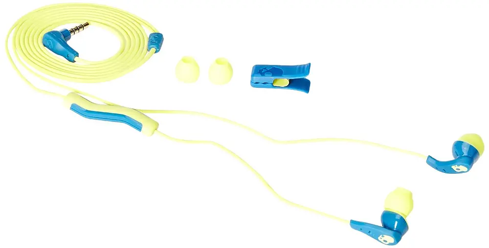 S2CDJY-358 Skullcandy Method In-Ear Sport Earbuds with Mic - Teal/Yellow-1