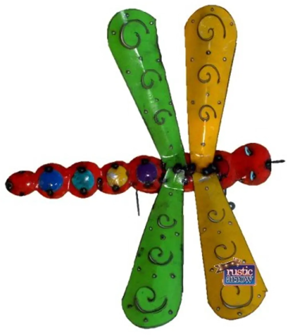 Multi Color Dragonfly Wall Decor-1