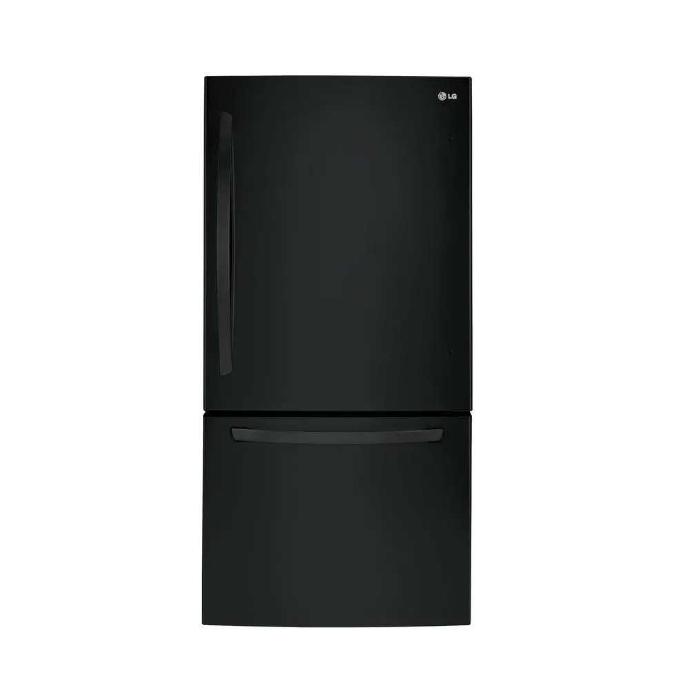 LDCS24223B LG Wide Bottom Freezer Refrigerator - 33 Inch Black-1