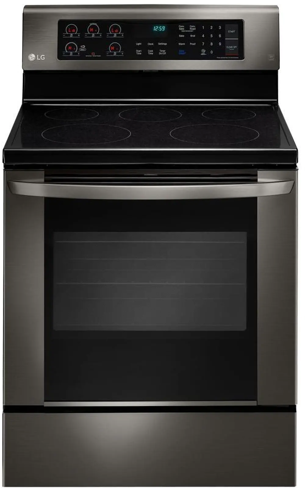 LRE3061BD LG 6.3 cu. ft. Electric Range with EasyClean - Black Stainless Steel -1