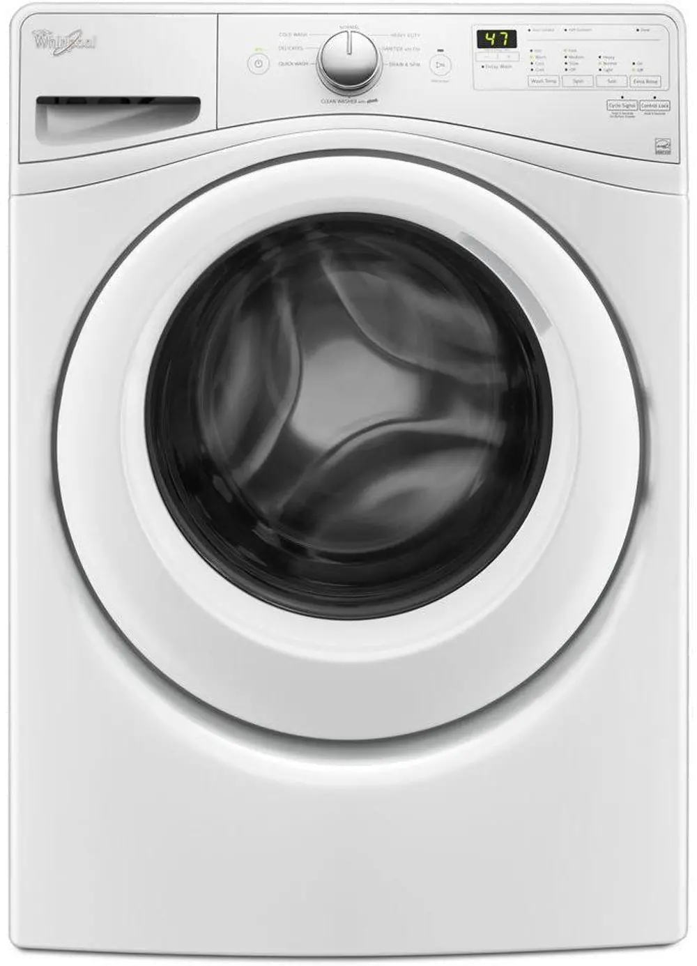 WFW75HEFW Whirlpool Front Load Washer with Smooth Wave Drum - 4.5 cu. ft. White-1