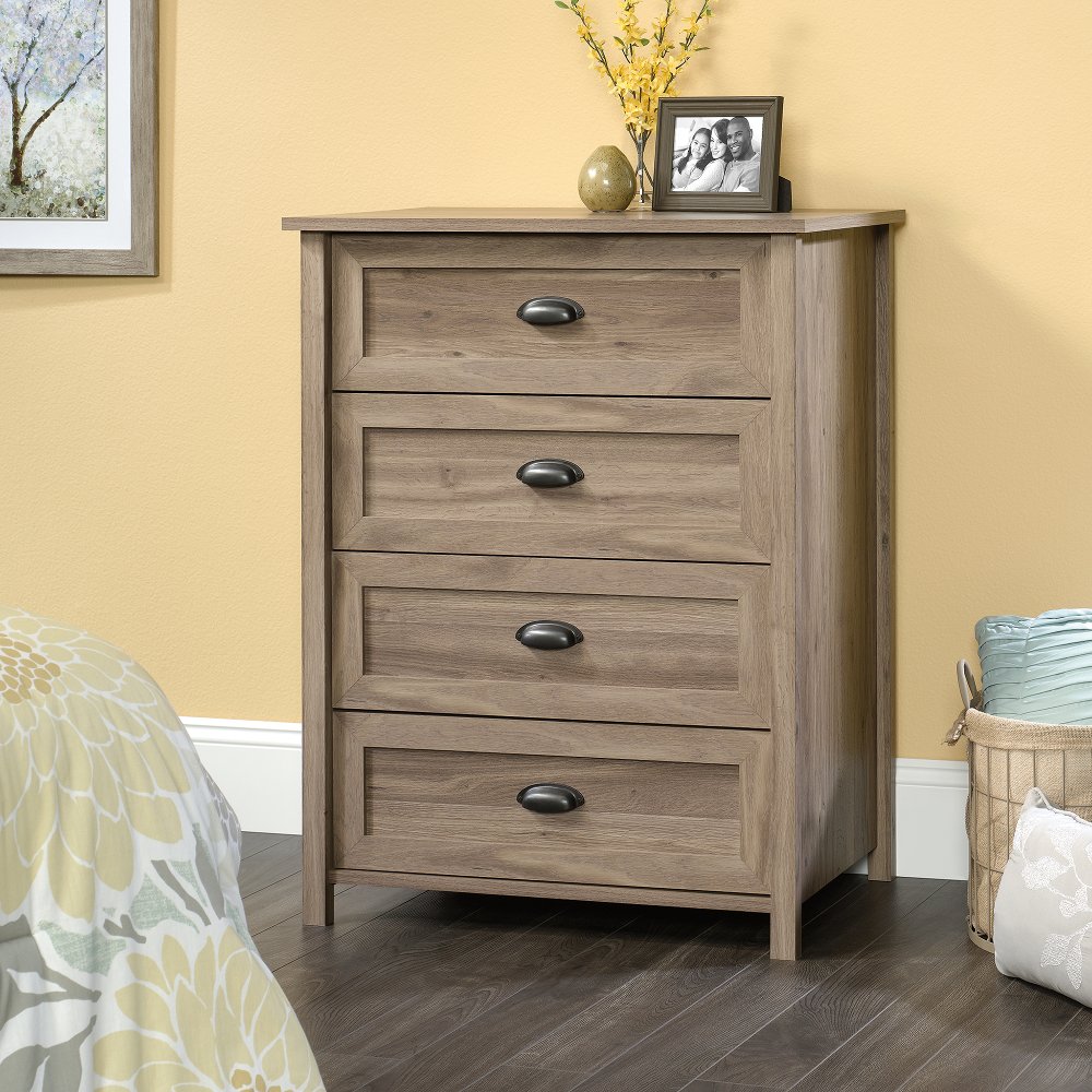 110196252 Salt Oak 4-Drawer Chest - County Line sku 110196252