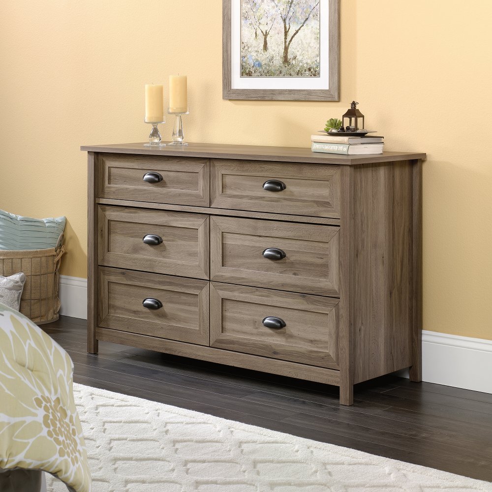 110196325 Salt Oak 6-Drawer Dresser - County Line sku 110196325