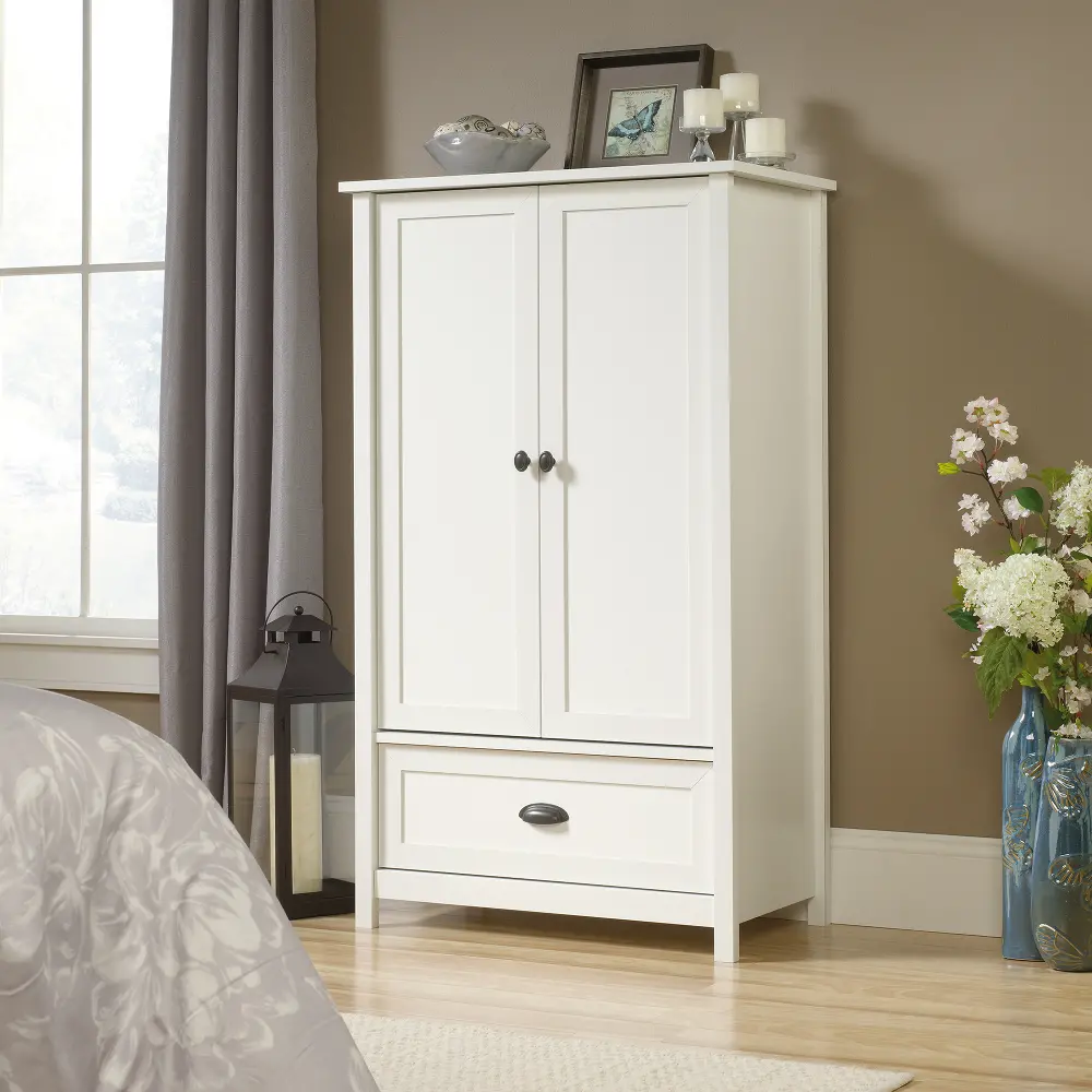 Soft White Armoire - County Line-1