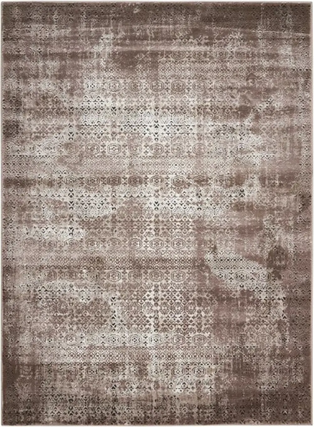 Karma 5 x 7 Ash Brown Area Rug-1