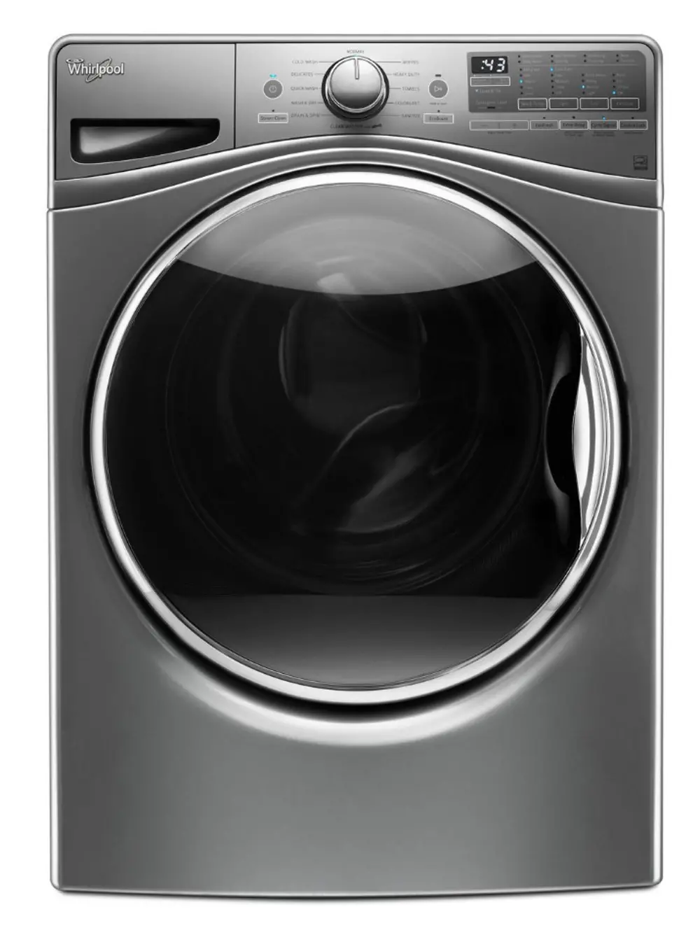 WFW92HEFC Whirlpool Front Load Washer With Load and Go System - 4.5 cu. ft. Chrome Shadow-1