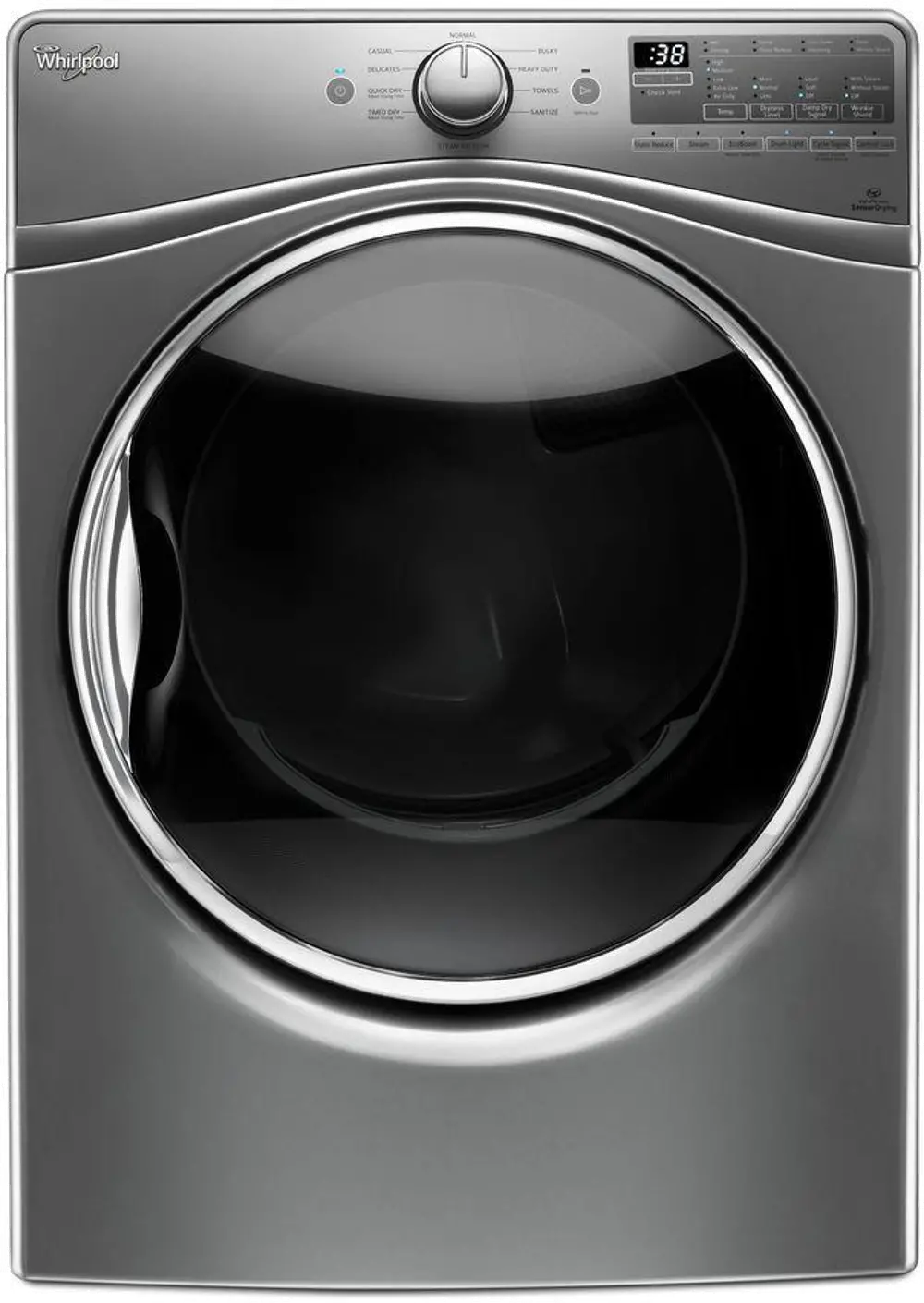 WED92HEFC Whirlpool Electric Front Load Dryer - 7.4 cu. ft. Chrome Shadow-1