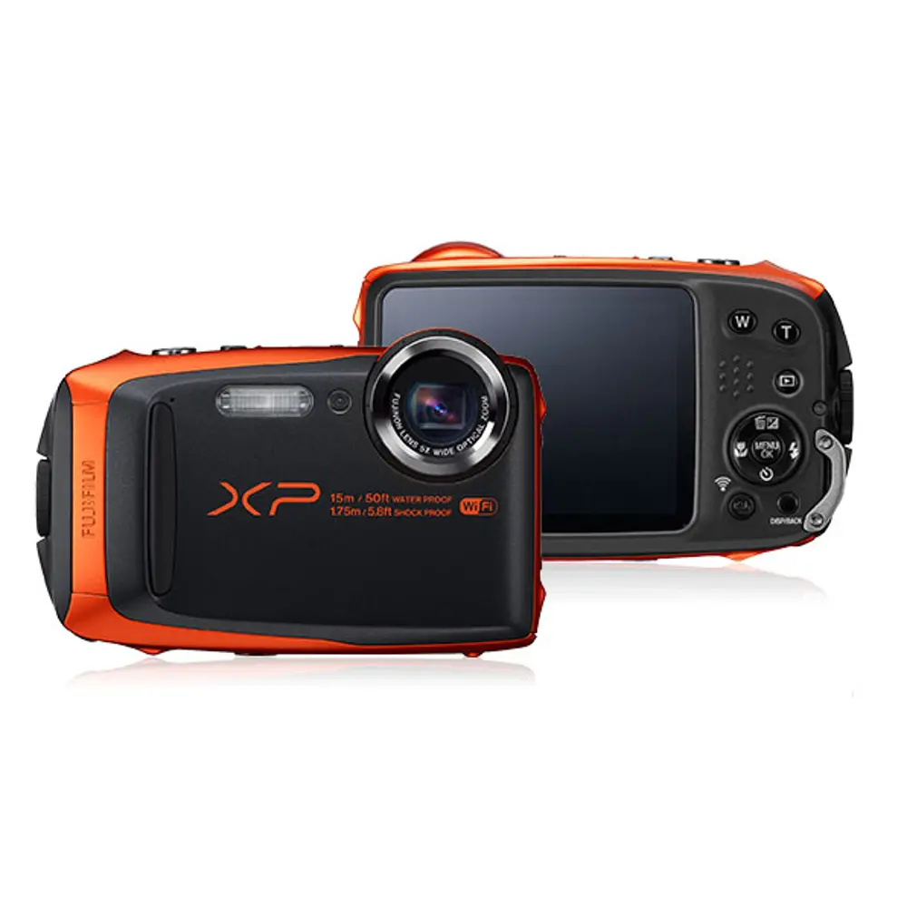 XP90OR-US-CD Fuji FinePix XP90 Orange 16MP Digital Camera -1