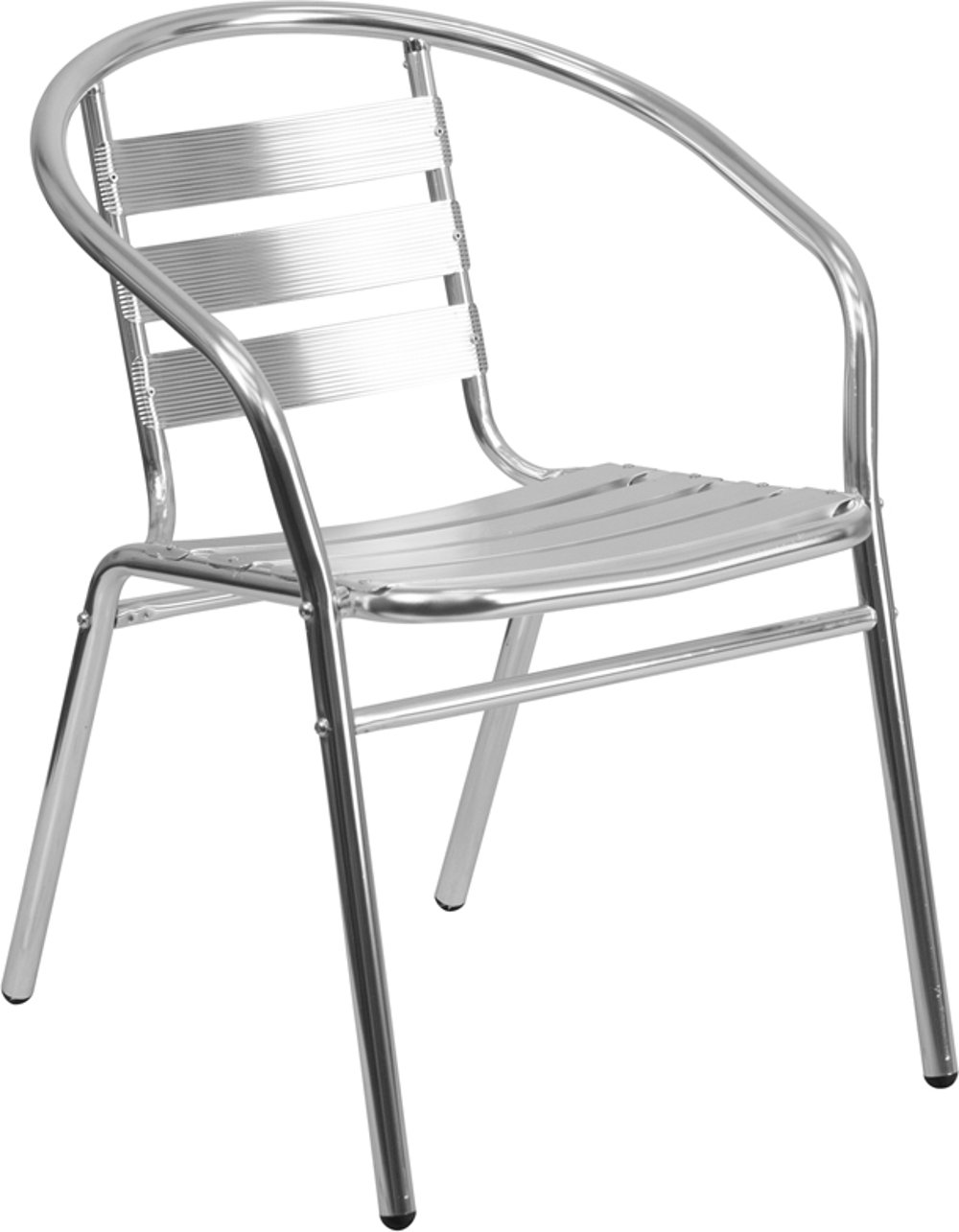 Aluminum Slatback Stack Chair