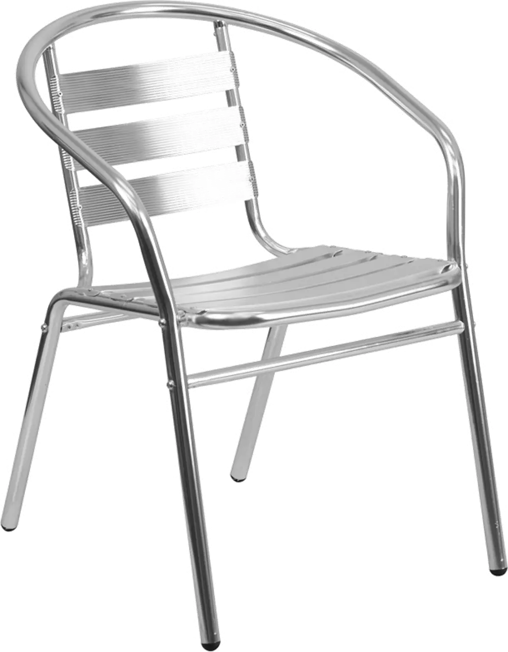 Aluminum Slatback Stack Chair-1