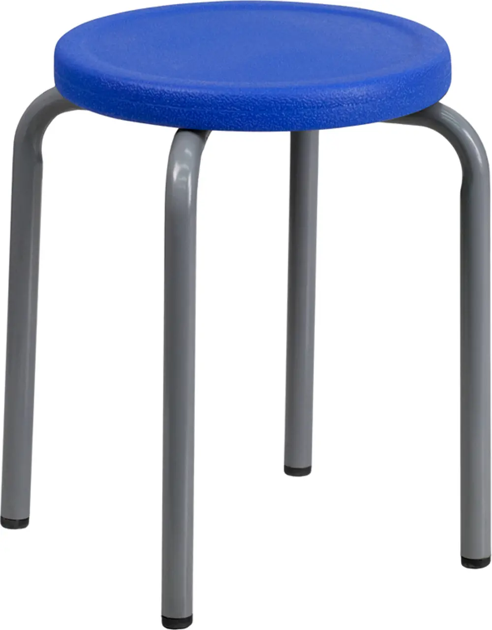 Heavy Duty Blue Plastic Seat Stacking Stool-1