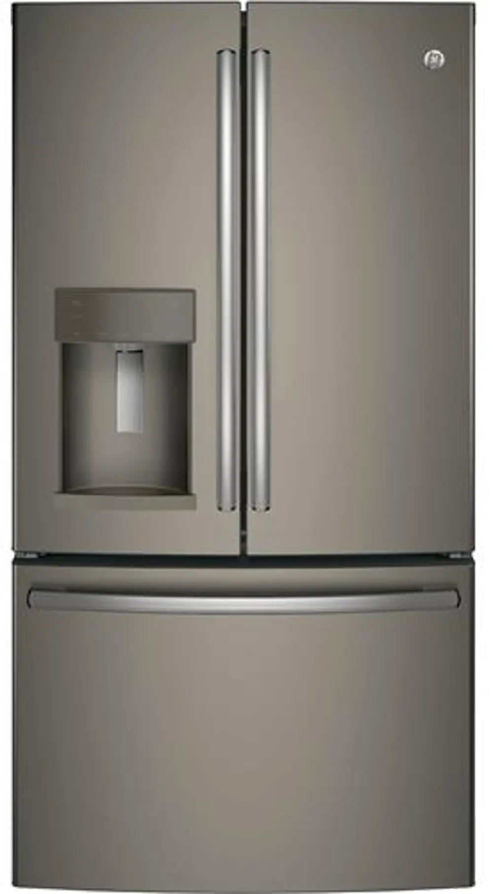 GYE22HMKES GE 22.2 cu. ft. Counter Depth French Door Refrigerator - 36 Inch Slate-1