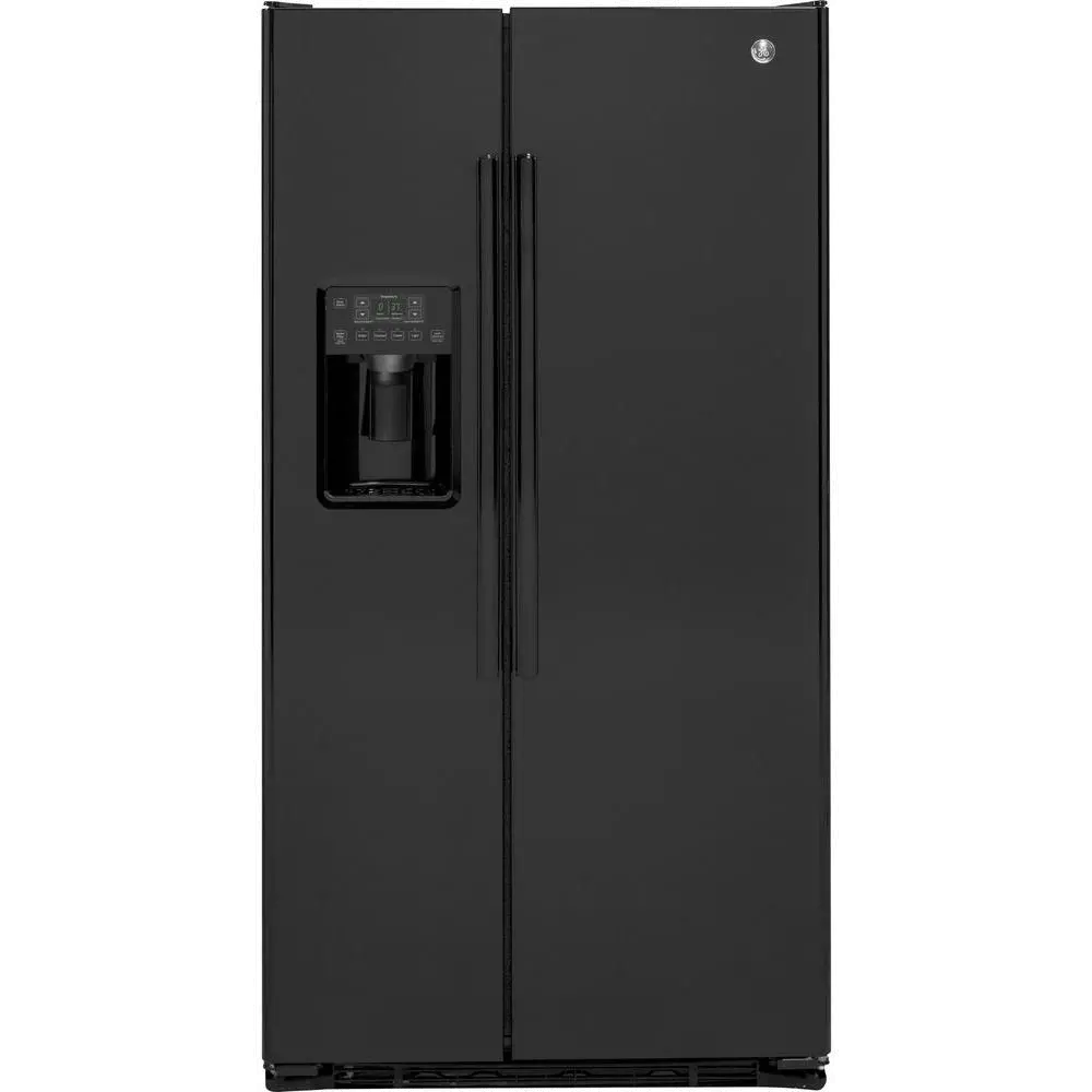 GZS22DGJBB GE Side-by-Side Refrigerator - 36 Inch Black Counter Depth-1