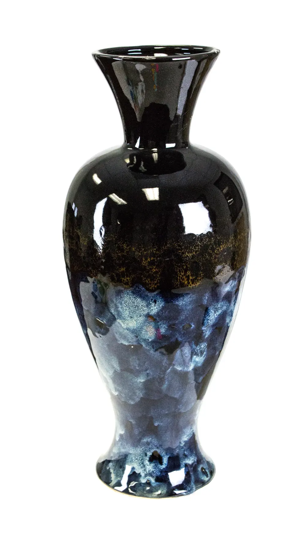 Blue and Black Traditional Vase-1