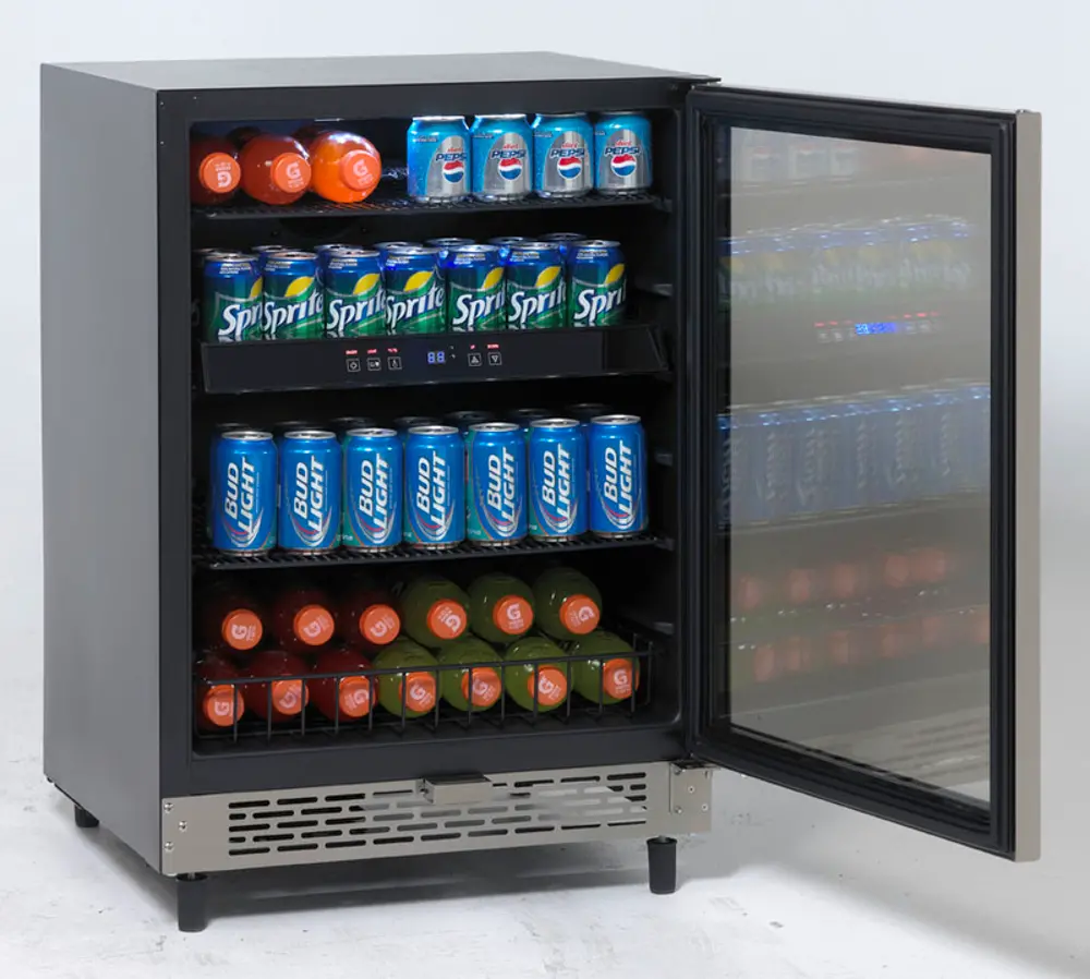 BCA5448 Avanti Beverage Cooler with Glass Door - Stainless Steel-1