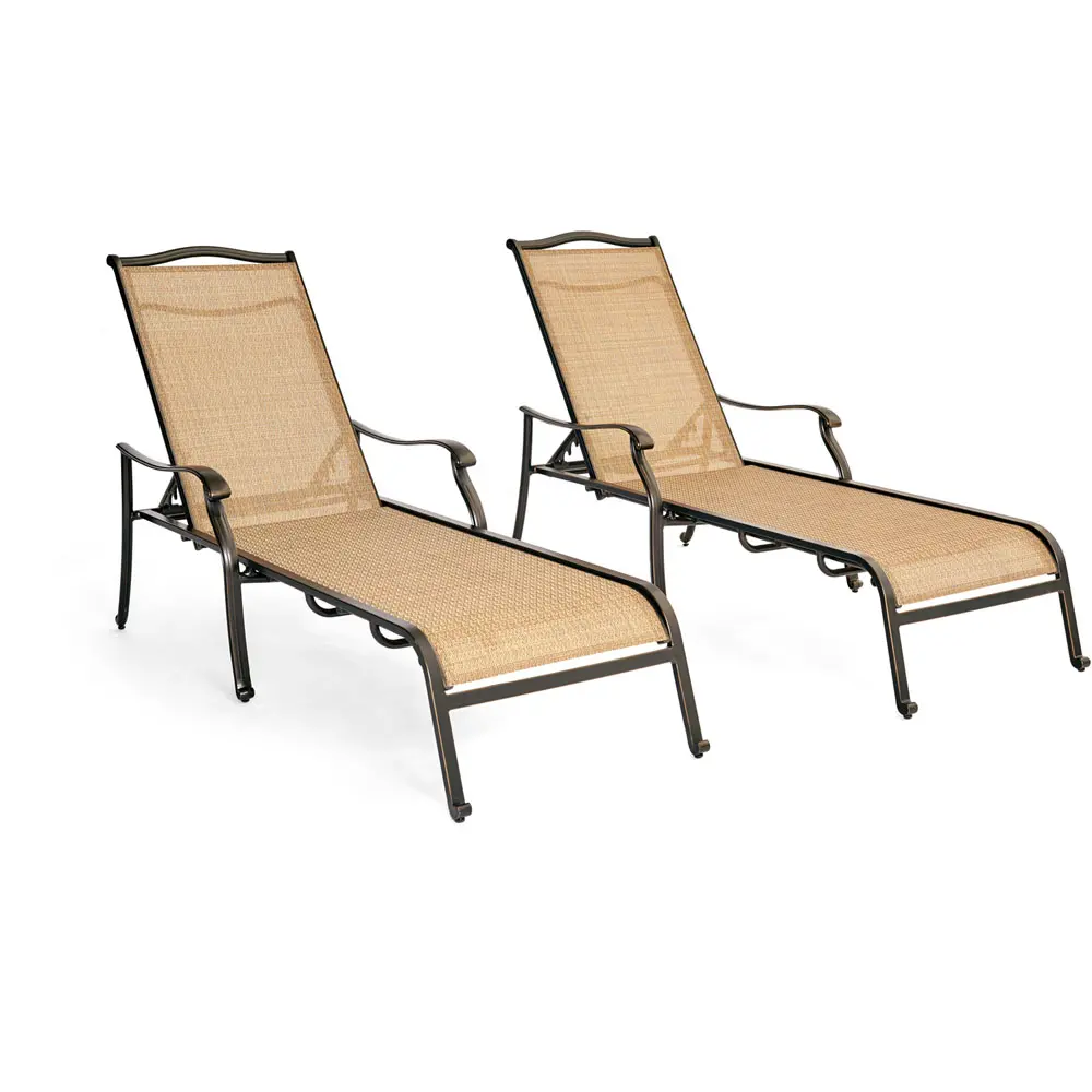 MONCHS2PC Outdoor Chaise Lounge Chair Pair - Monaco -1