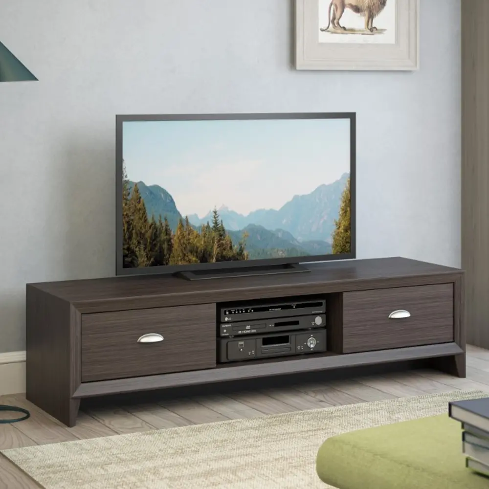 Gray Contemporary 60 Inch TV Stand - Lakewood -1