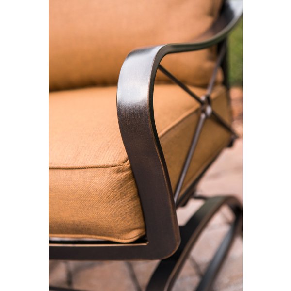Patio Furniture, Outdoor Furniture & Patio Table Searching Hanover SUMMRNGHT5PC Brown 5 Piece Outdoor Fire Pit Set - Summer Nights - Patio Furniture, Outdoor Furniture & Patio Table Searching Hanover