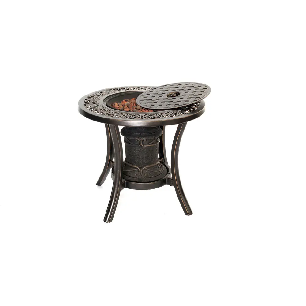 TRADFIREURN Outdoor Fire Pit Side Table - Traditions-1