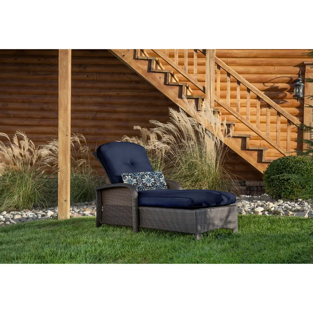 STRATHCHSNVY Outdoor Chaise Lounge Chair - Strathmere -1