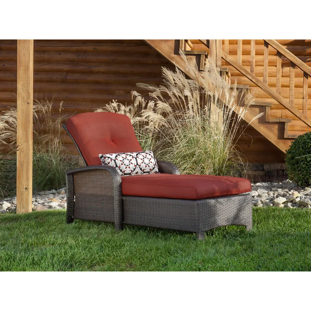 STRATHCHSRED Outdoor Chaise Lounge Chair - Strathmere -1