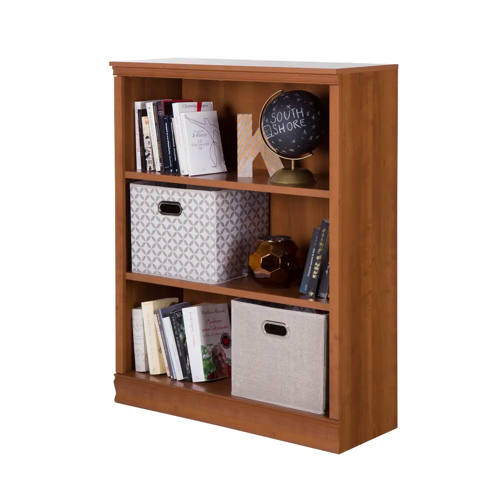 10144 Cherry 3-Shelf Bookcase - Morgan -1