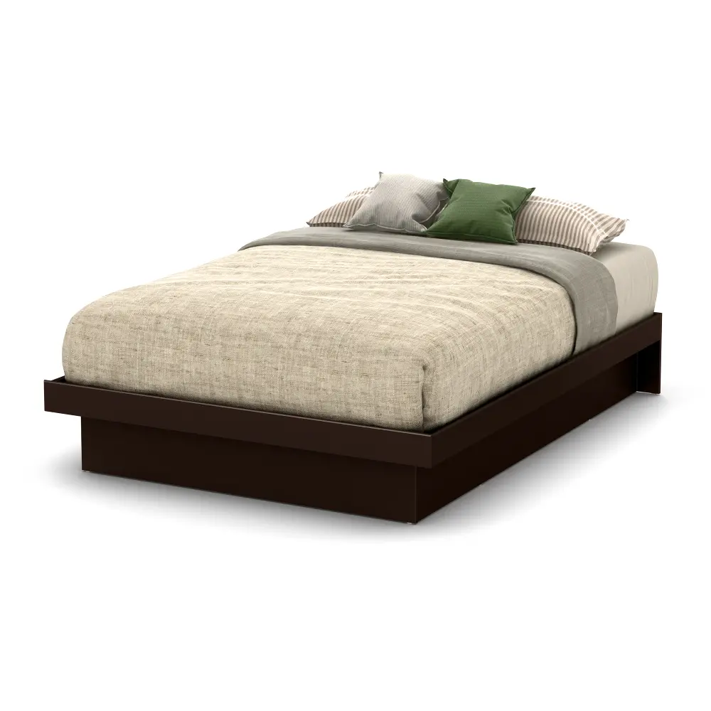 10162 Chocolate Full Platform Bed (54 Inch) - Basic -1