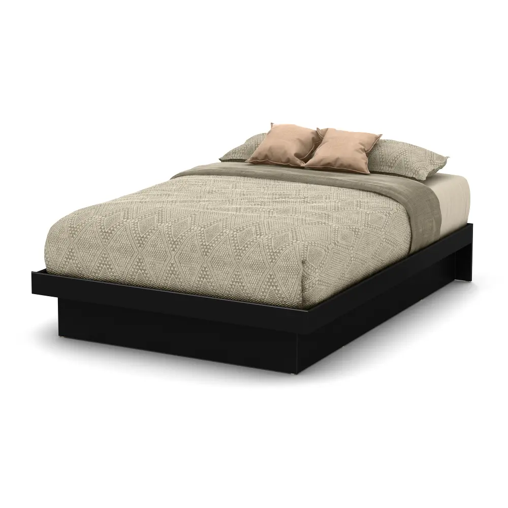 10165 Black Full Platform Bed (54 Inch) - Basic -1