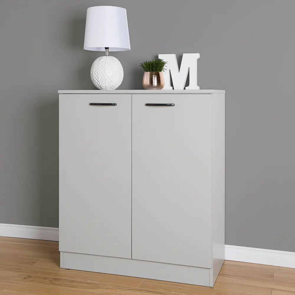10194 Soft Gray Small Storage Cabinet - Axess -1