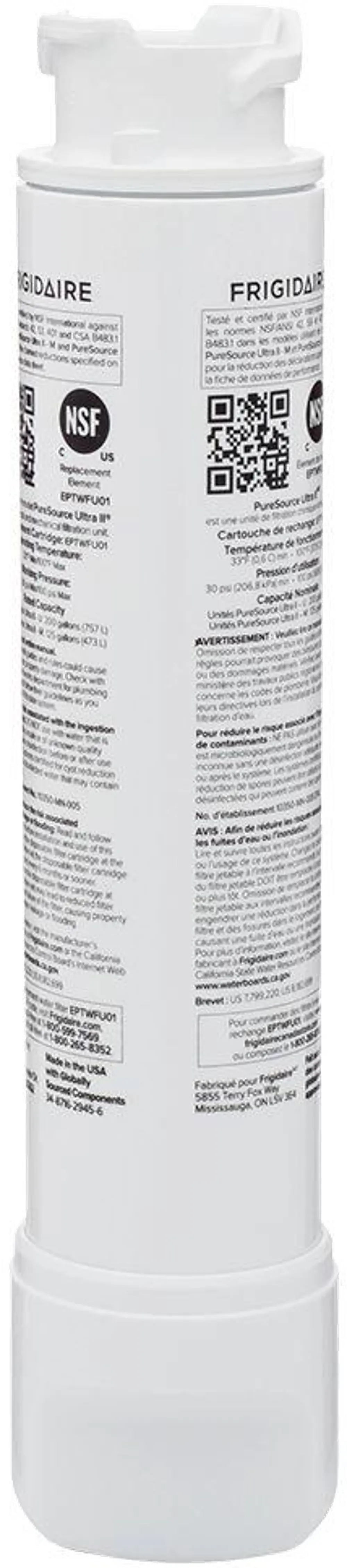 EPTWFU01 Frigidaire PureSource Ultra II Refrigerator Water Filter-1