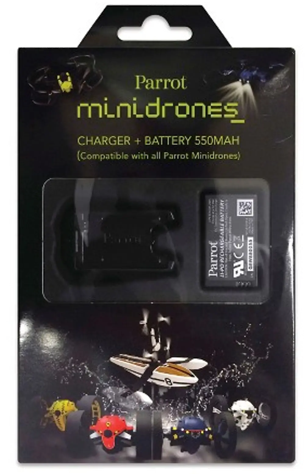 PF070182,BATT&CHAR Parrot Minidrone Battery Pack & Charger-1