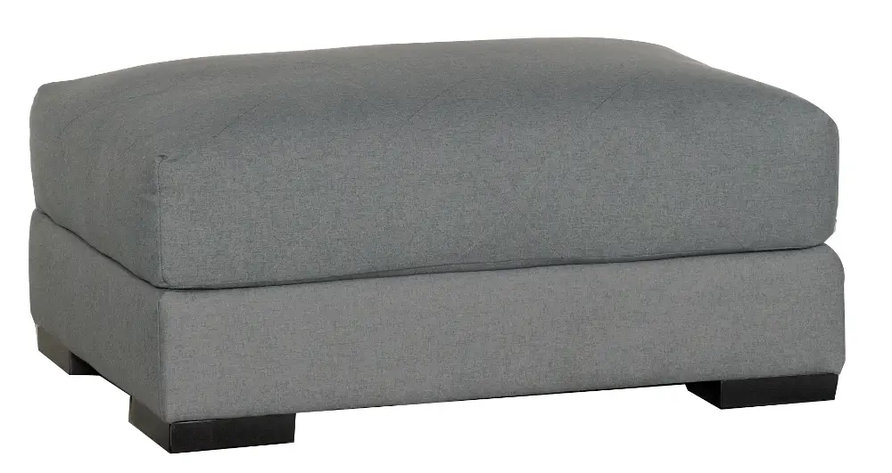 474-02 Casual Contemporary Pewter Gray Ottoman - Lewis-1