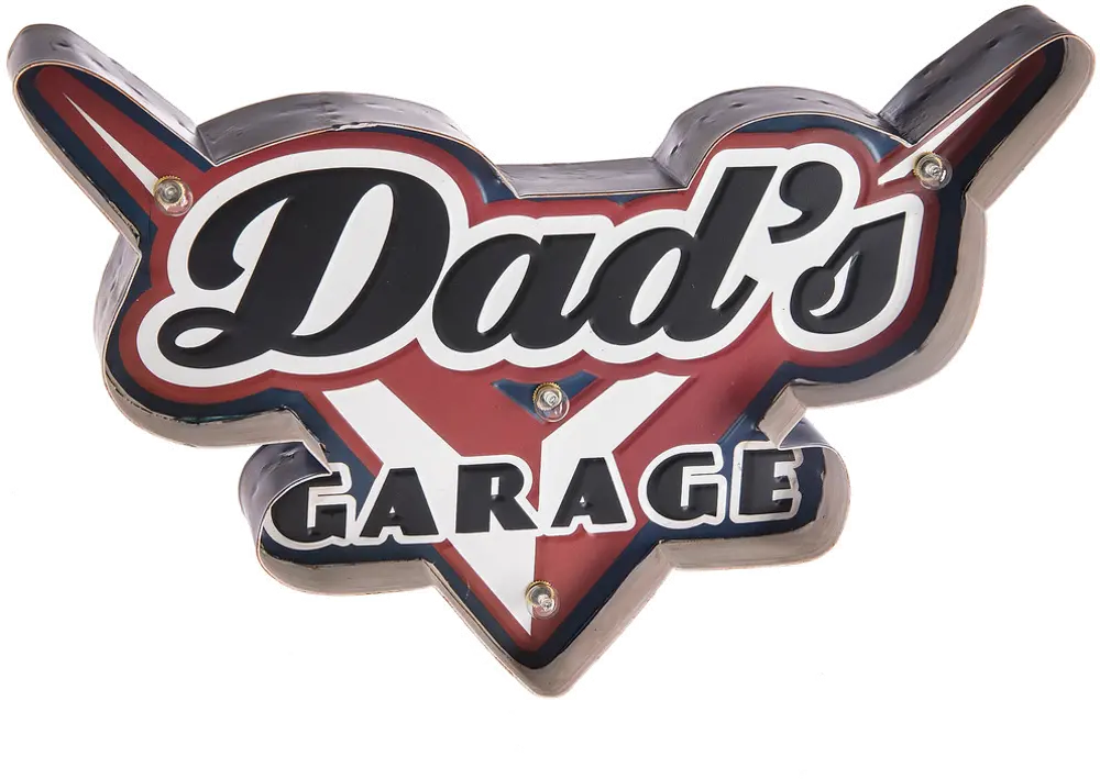 Vintage Dad's Garage LED Light Up Sign-1