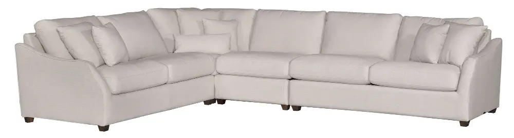 Magnolia Home Furniture Linen 4 Piece Sectional Sofa - Homestead-1