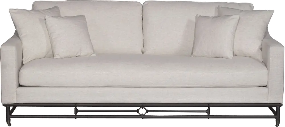 Magnolia Home Furniture Ivory Casual Contemporary Sofa - Ironworks-1