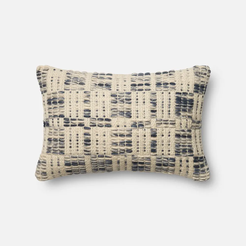 P1001MH Magnolia Home Furniture Gray and Ivory Throw Pillow-1