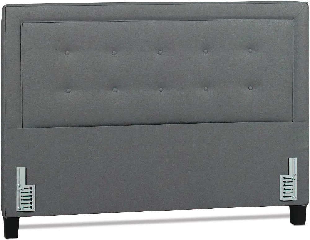 75350HB Contemporary Gray Upholstered Queen Headboard - Soraya-1