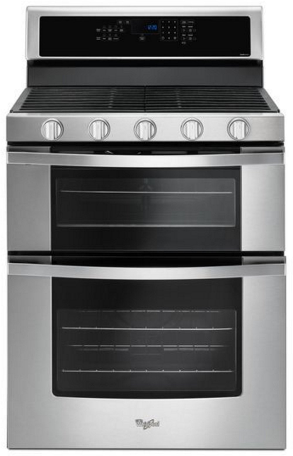 Whirlpool 6 cu ft Double Oven Gas Range - Stainless Steel