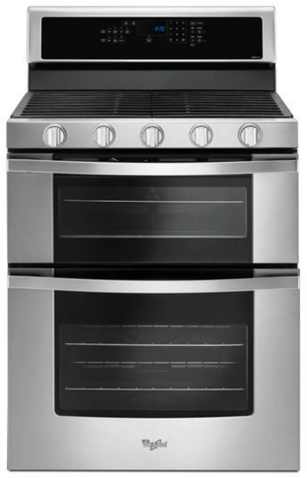 WGG745S0FS Whirlpool 6 cu ft Double Oven Gas Range - Stainless Steel-1