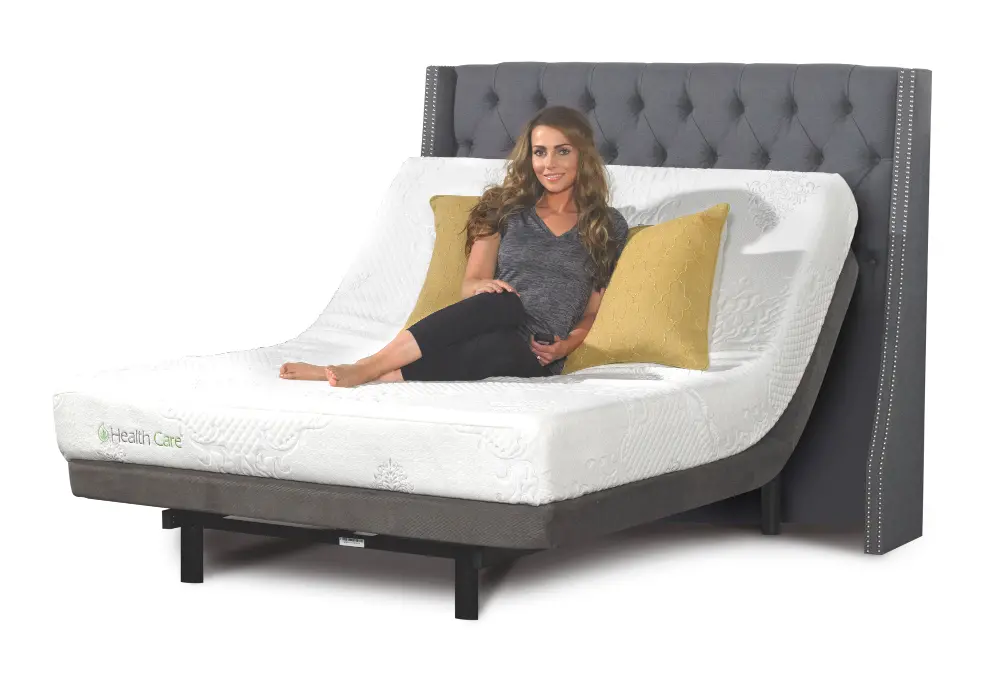 SET Memory Foam Queen Mattress and Adjustable Base with Massage-1