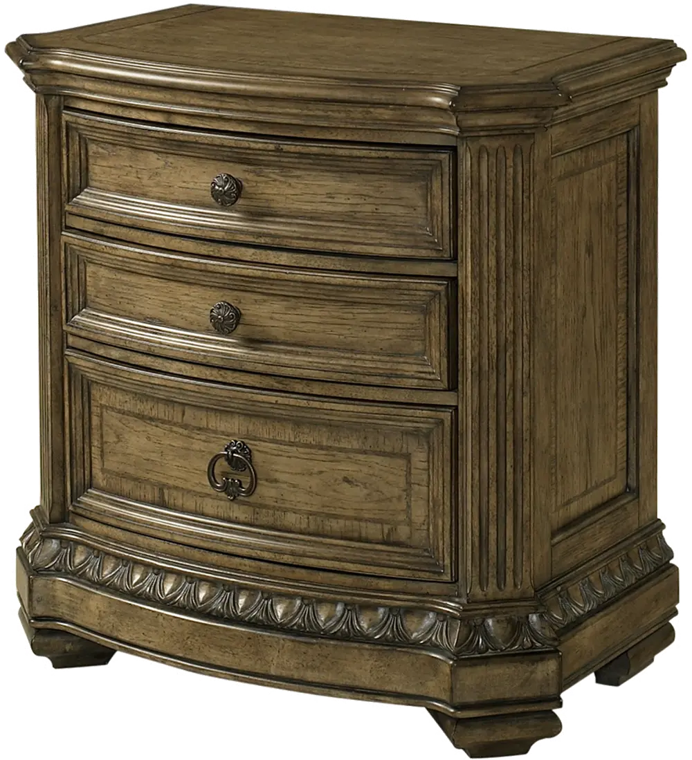 Pecan Nightstand - Touraine Collection-1