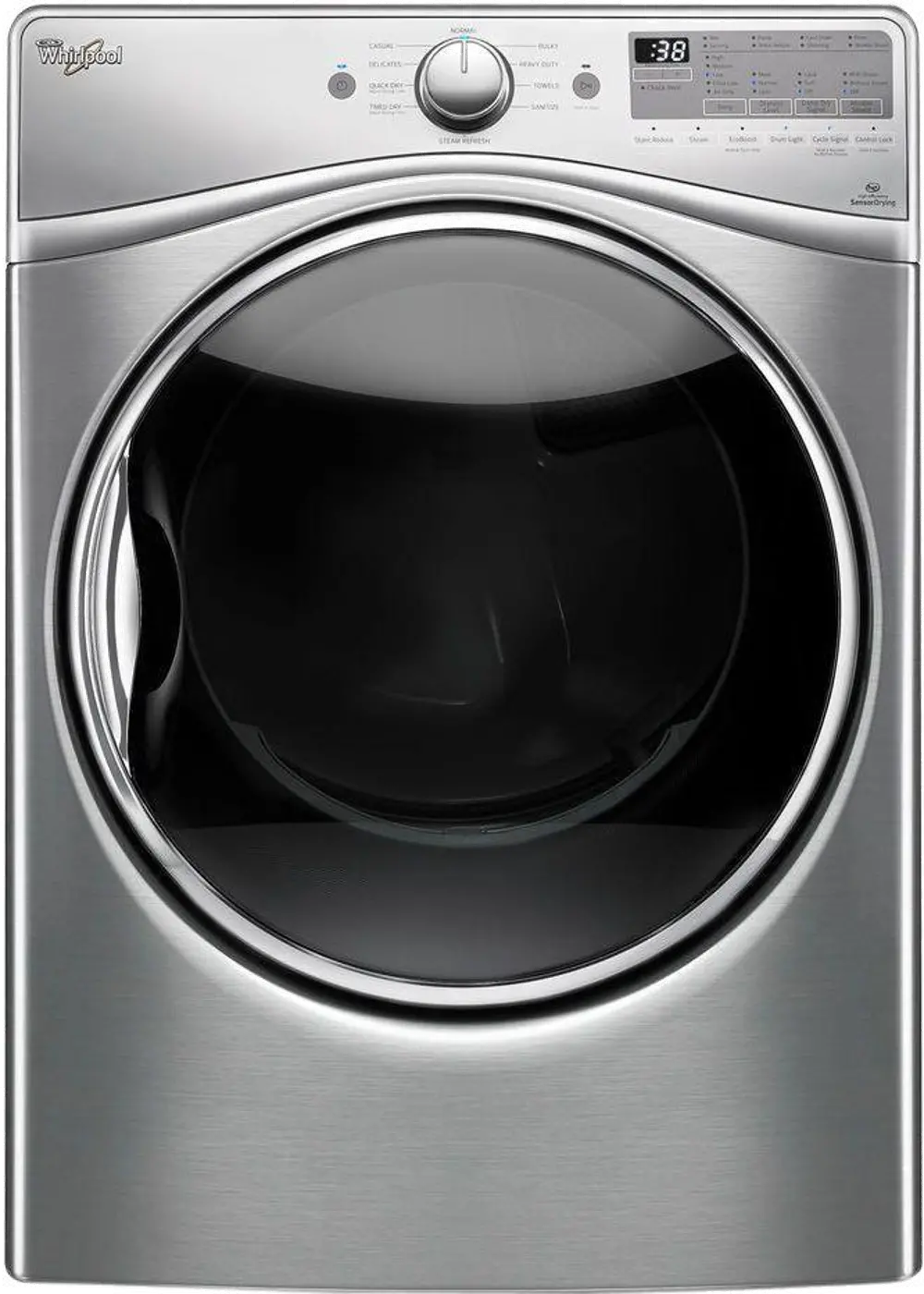 WED92HEFU Whirlpool Electric Dryer - 7.4 cu. ft. Stainless Steel-1