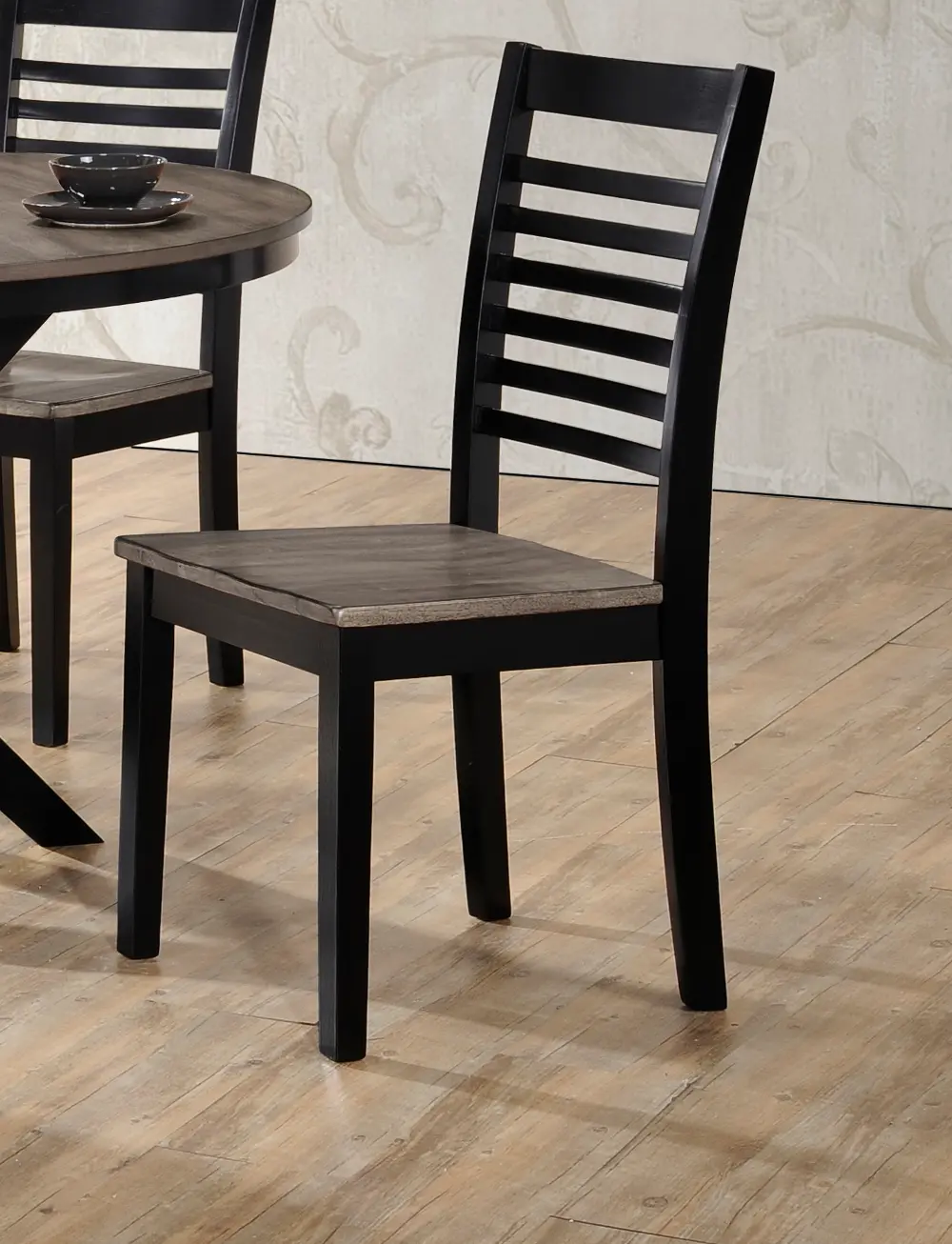 Ebony and Ash Contemporary Dining Chair - South Beach-1