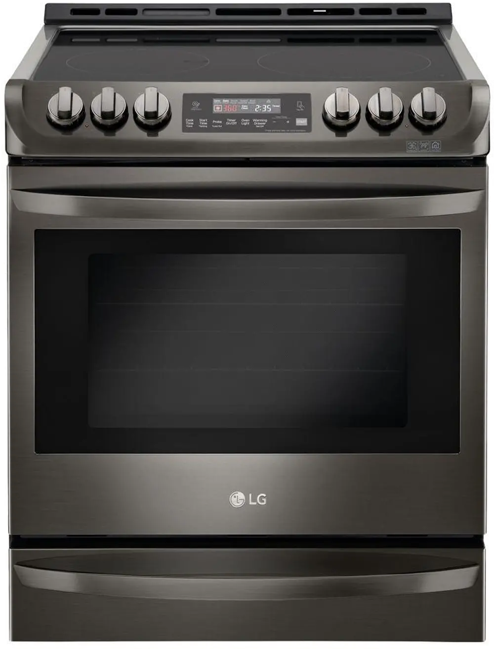 LSE4613BD LG Electric Range with ProBake Convection - 6.3 cu. ft. Black Stainless Steel-1