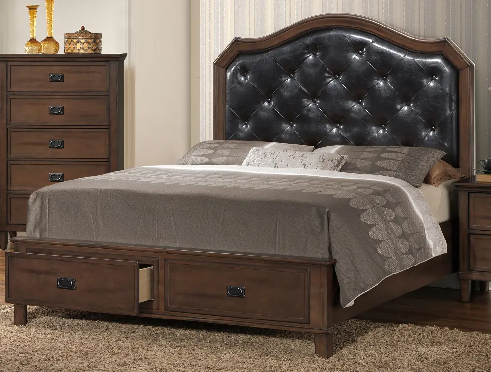 Brown Classic Queen Storage Bed - Park City-1